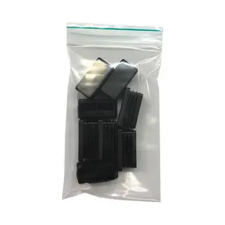 Furniture Legs Europe Fle - Inslagdop/meubeldop Zwart Rechthoek 2 Bij 4 Cm En Hoogte 0, 4 Cm Van Kunststof - 8 Stuks