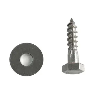Furniture Legs Europe Fle - Zakje Rvs Draadbout Schroeven ø 0, 5 Cm En Lengte 2, 5 Cm - 16 Stuks