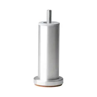Furniture Legs Europe Meubelpoot Aluminium Rond Ø 4, 2 Cm En Hoogte 12 Cm (M10) - Set Van 4 Stuks