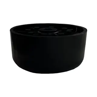 Furniture Legs Europe Meubelpoot Zwart Rond Ø 5 Cm En Hoogte 2, 5 Cm Van Kunststof - Set Van 4 Stuks