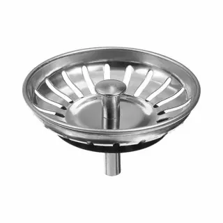 Relouka Gootsteenzeef (Rvs) - D=7, 8 Cm, D Pin= 0, 8 Cm - Filter - Voorkomt Verstoppingen - Afvoerzeef - Wasbak - Afvoer Plug