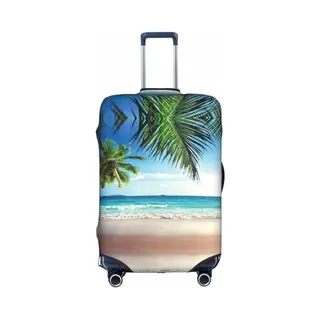 Sdfhu Housse De Bagage De Voyage Unique Avec Motif Palmier Tropical Hawaïen, Housse Lavable Anti-rayures Pour Valise, Protection Pour Les Vacances,