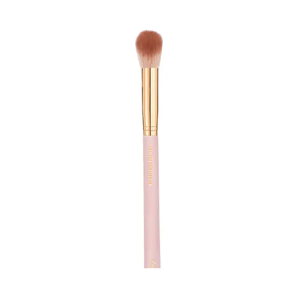 Boozyshop ® Soft Pink & Gold Brightening Concealer Brush – Platte Concealerkwast Voor Crèmeproducten – Nauwkeurig Camoufleren Van Oneffenheden & thumbnail