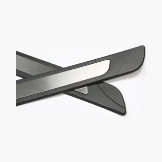Auto Interieur Meester Instaplijsten Voor Jaguar Xj X350 2002-2009 (5 Deurs) - Kras Bescherming - Set Van 4 - Zwart/metallic