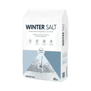 Strooizout/dooizout - 25KG Wit Zak - Wintersalt -De Icing Strooizout Om Opritten En Paden Ijs- En Sneeuwvrij Te Houden.