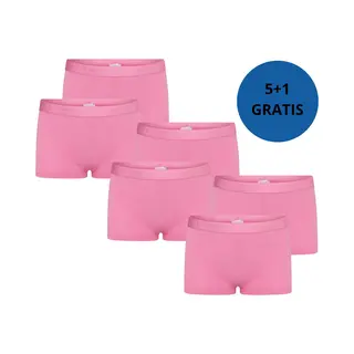 Beeren Bodywear Meisjes Boxer Comfort Feeling 6-pack Roze Maat 158/164
