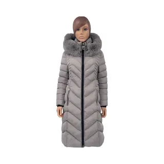 Hitman Wulux® - Dames Jas - Dames Winterjas - Parka Dames - Extra Lang Model - Getailleerd Model - Grijs - Maat S