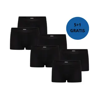 Beeren Bodywear Meisjes Boxer Comfort Feeling 6-pack Zwart Maat 110/116