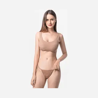 Ollies Fashion Tanga Dames G-string Micro Modal Bronze Bruin