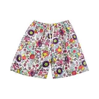 Emilie Collection - Zwembroek - Wit - Bloemenprint - Extra Lang
