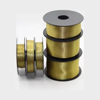 25 Meter Dubbelzijdig Satijnlint, Breedte 15MM, Kleur Mosterd