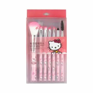 Hello Kitty - Make-Up Borstel Set - Sanrio Mode - Meisjes Cadeau Met Doos - Schattig