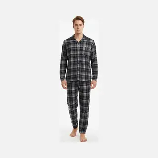 Heren Pyjama Gianvaglia 2502 Zwart/grijs M