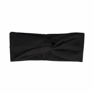 Haarsoires Haarband Twist 9cm – Basic – Effen Kleur – Jersey Stof – Zwart - Zachte Knoop Hoofdband - Haaraccessoire Voor Dames & Meisjes -