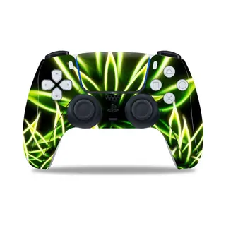 Glowing Weed - Controller Skin - Sticker Geschikt Voor De PS5