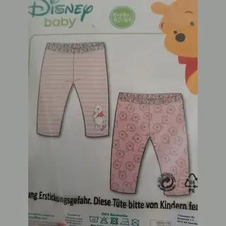 Disney Baby Poeh Set Van 2 Broekjes Maat 74/80