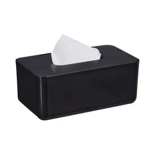 Tissue Box - Modern Design - 1 Stuk - Bamboe Deksel - Kunststof