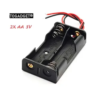 Htt Batterijhouder 2xAA - 3 Volt Output - Batterijclip - Batterij Case - Aa Battery Holder, Battery Case, Battery Adapter