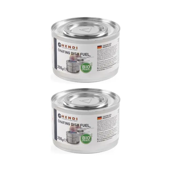 Hendi Brandpasta Voor Chafing Dish – Ethanol – 3 Uur Brandduur – 200g – Roet- En Geurloos – 2 Stuks thumbnail