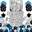 zilver blauw