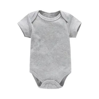 Baby Jumpsuit Korte Mouw Tas Scheet Jurkje Grijs(12M)