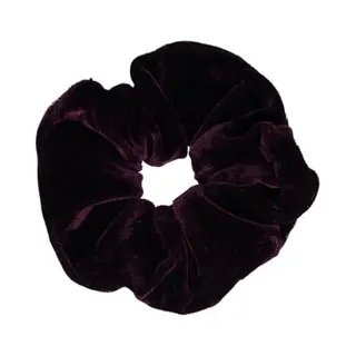 Haarsoires Haarelastiek Scrunchie – Basic – Velvet Stof – Donkerpaars - Haarkrinkel - Haar Elastiek Met Stof - Zacht & Haarvriendelijk