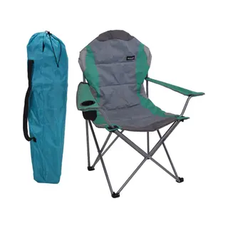 Redcliffs Vouwstoel - Deluxe Met Bekerhouder - Groen/Grijs