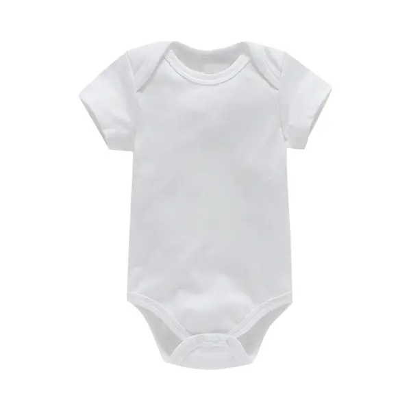 Baby Jumpsuit Korte Mouw Tas Scheet Jurkje Wit(9M) thumbnail