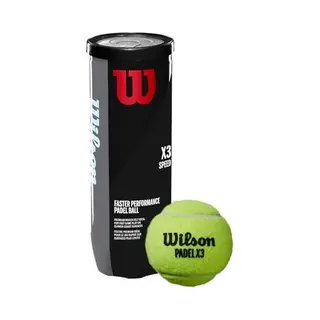 Wilson Padel X3 Speed Ballen, 3 Stuks, Geel, WR8901101001
