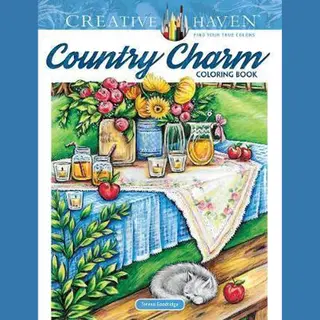 Creative Haven Country Charm Coloring Book
