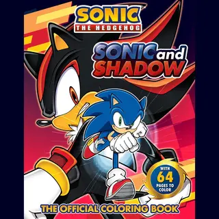 Sonic The Hedgehog- Sonic And Shadow, The Official Coloring Book