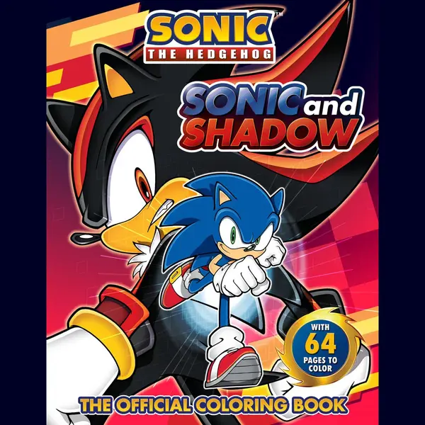 Sonic The Hedgehog- Sonic And Shadow, The Official Coloring Book thumbnail