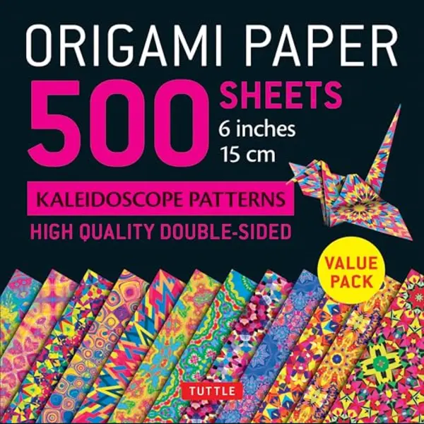 Origami Paper - 500 Sheets Kaleidoscope Patterns- 6'' (15 Cm) thumbnail