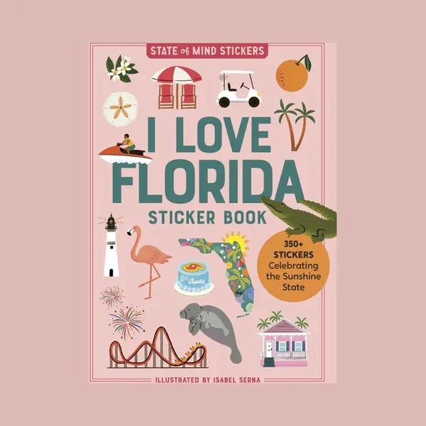 I Love Florida Sticker Book, 350+ Stickers Celebrating The Sunshine State thumbnail