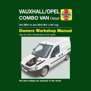 Haynes Werkplaatshandboek Vauxhall/Opel Combo Van Diesel (Okt 2001 To Jan 2012)