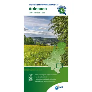Anwb Fietsknooppuntenkaart - Fietsknooppuntenkaart Ardennen 1, 100.000