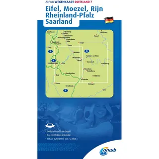 Anwb Wegenkaart - Anwb*Wegenkaart Duitsland 7. Eifel/Moezel/Rijn/Rheinland-Pfalz/Saarland