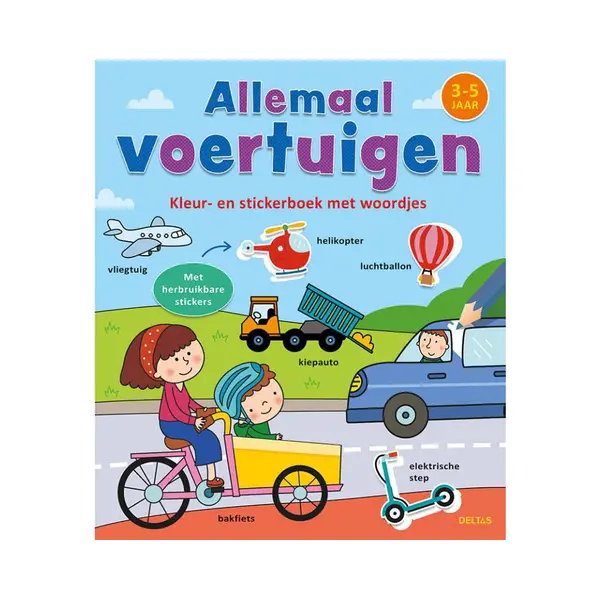 Deltas Allemaal Voertuigen - Kleur/stickerboek thumbnail