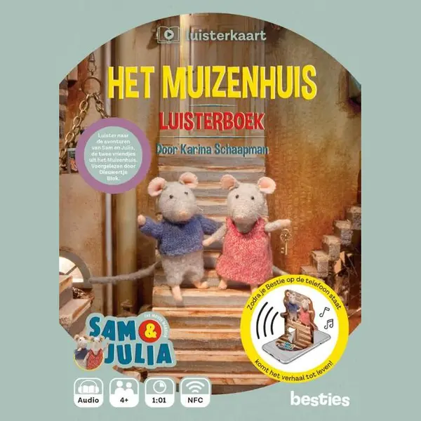 Het Muizenhuis Luisterkaart Besties - Sam & Julia Luisterboek - Luisterboek Kinderen Nederlands thumbnail