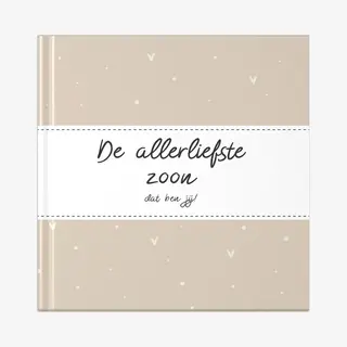Fyllbooks - Invulboek Allerliefste Zoon - Cadeau Voor Zoon - Incl. Quotes En 6 Foto's - 30 Pagina's