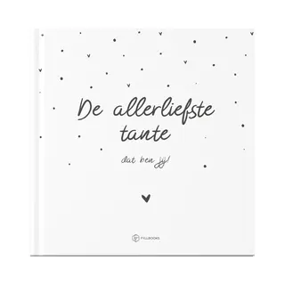 Fyllbooks - Invulboek Allerliefste Tante - Cadeau Voor Tante - Incl. Quotes En 6 Fotopagina's - 30 Pagina's