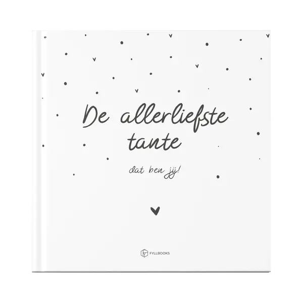 Fyllbooks - Invulboek Allerliefste Tante - Cadeau Voor Tante - Incl. Quotes En 6 Fotopagina's - 30 Pagina's thumbnail