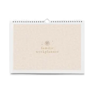 Maan Amsterdam - Familie Weekplanner - A4 - Eclipse - Neutrale Kleuren