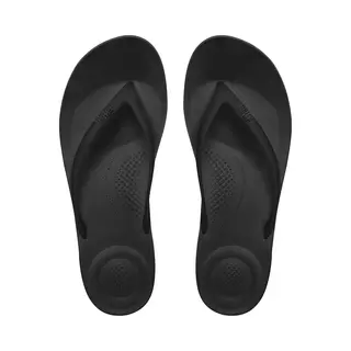 FitFlop IQushion Ergonomic Damen Flip-Flops Schwarz - 38