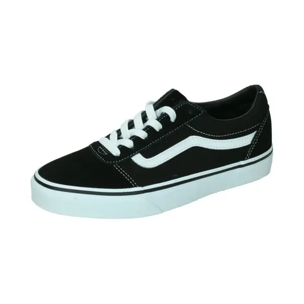 Vans Yt Ward (Suede/Canvas)Black/White -Maat 30 thumbnail