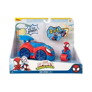 Spidey and his Amazing Friends Spidey Und Seine Super-Freunde SNF0113 - Spidey 2 In 1 Fahrzeug, Spielzeug Ab 3 Jahren