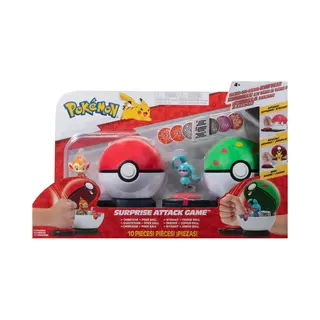 Pokémon Surprise Attack Game- Chimchar With Poké Ball Vs. Wynaut With Friend Ball
