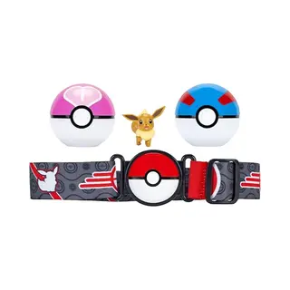Jazwares Pokémon Clip 'N' Go Met Riem Speelset Eevee Great Ball