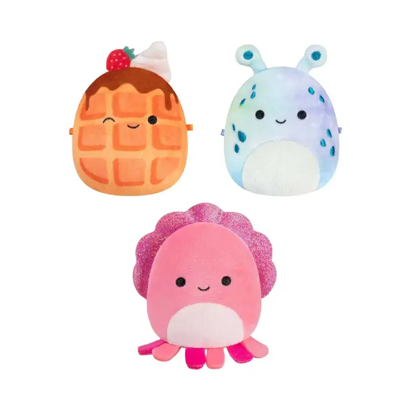 Squishmallows Micromallows Plüsch 6, 5 Cm 3 Packung Auggie, Weaver, Zinx (5 cm) thumbnail