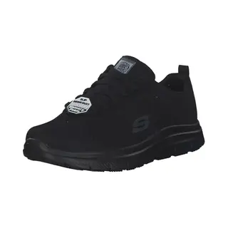 Skechers Herren Flex Advantage Sr Bendon Sneaker, Black Mesh Water Stain Repellent Treatment, 43 Eu